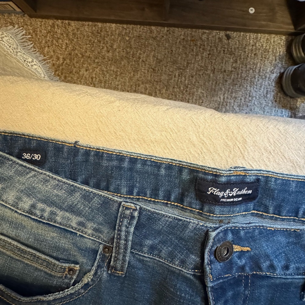 Flag & Anthem Men’s Blue Jeans - Picture 2 of 7